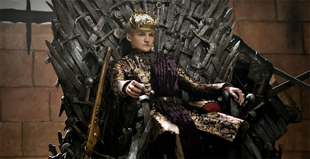 Joffrey on the Iron Throne