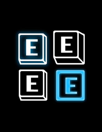 'E' Ping Key Animation Sprite Sheet